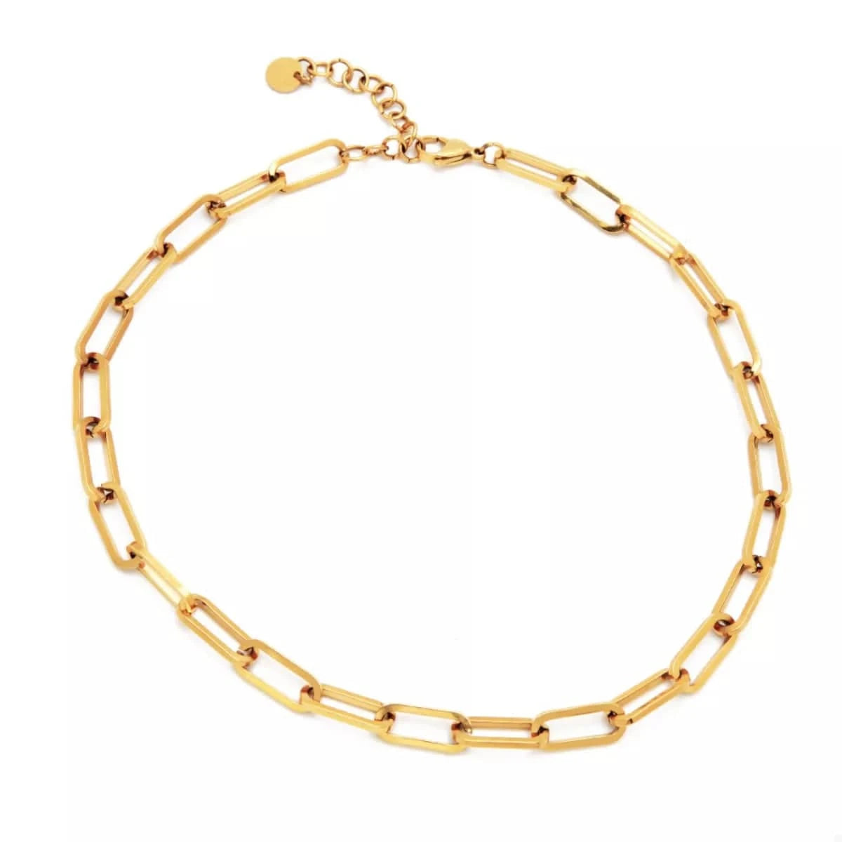 18K Gold-Plated Chain Necklace Gold One Size - Fashorio