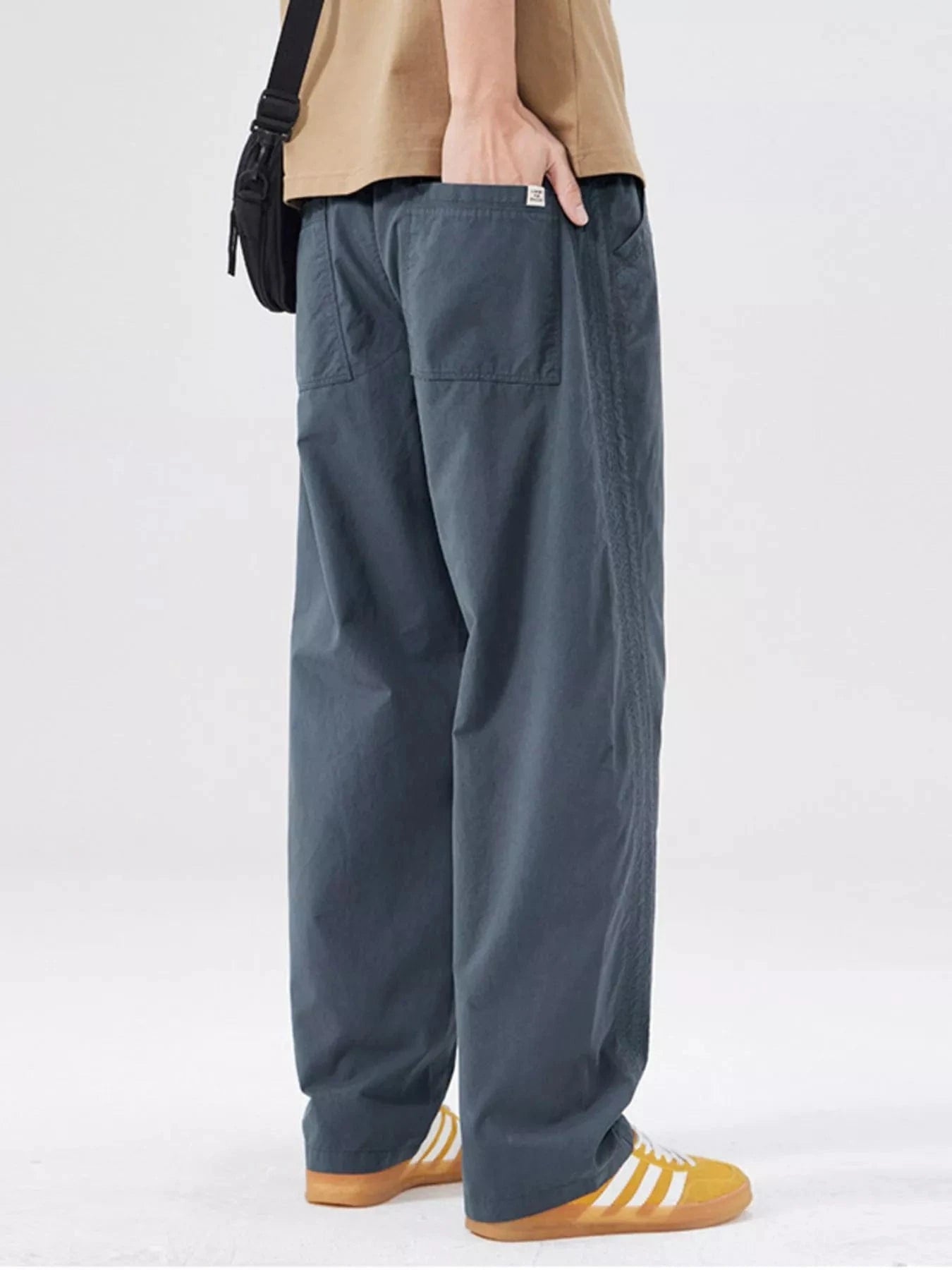 Men's Full Size Wide Leg Casual Pants Plus Size - Fashorio