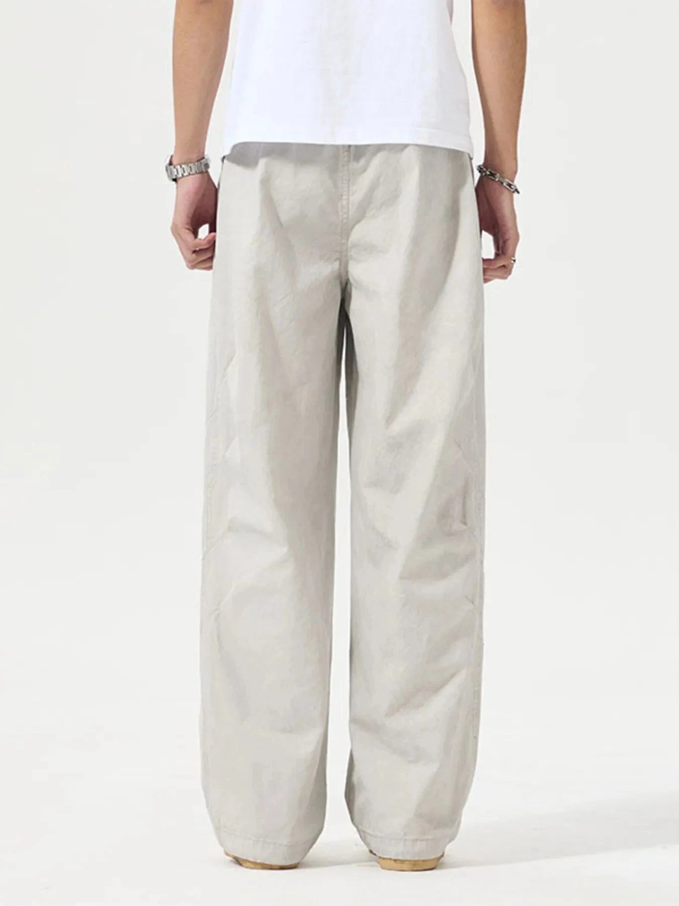 Men's Full Size Wide Leg Drawstring Pants Plus Size - Fashorio