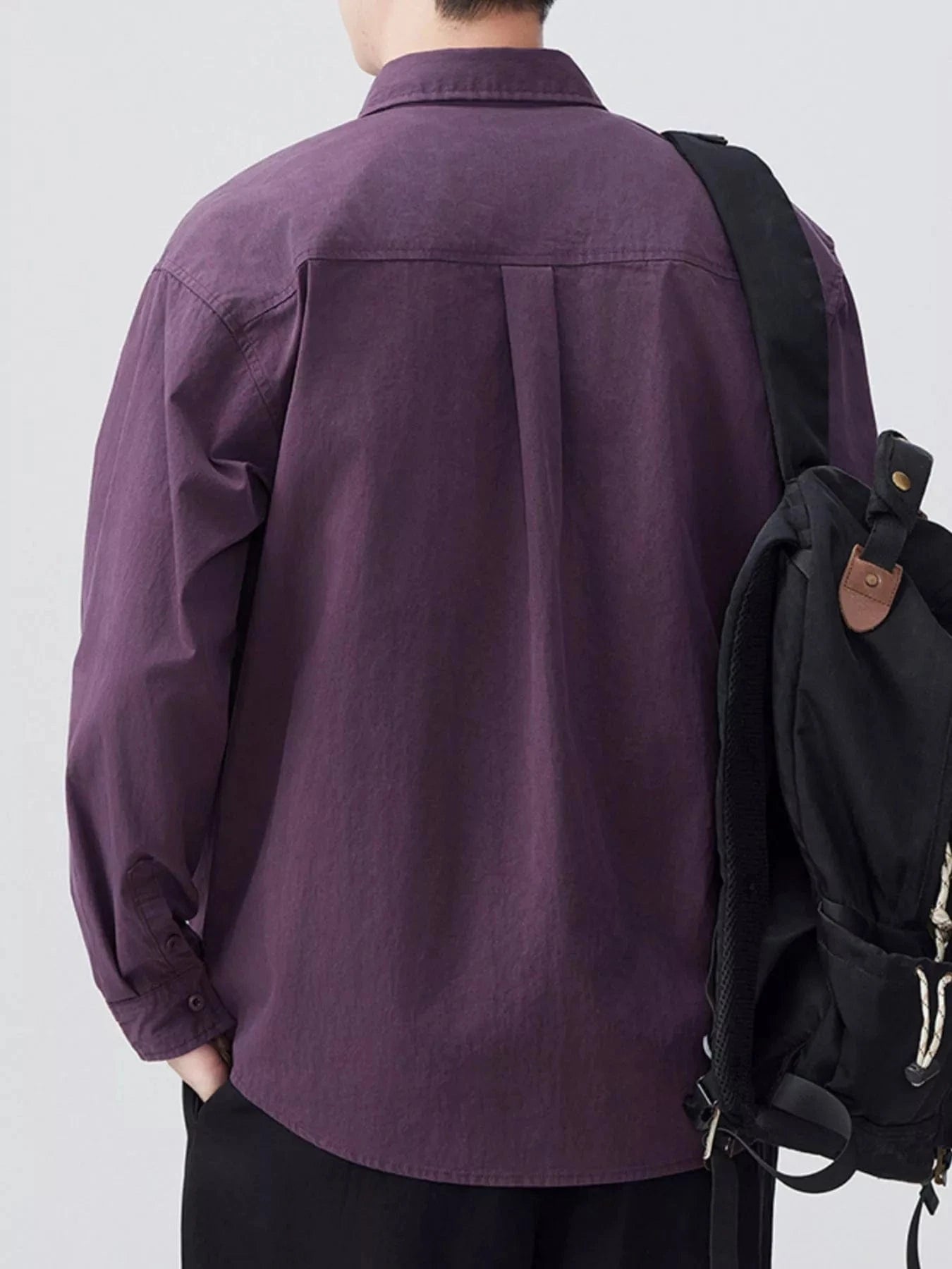 Men's Plus Size Button Up Long Sleeve Shirt - Fashorio