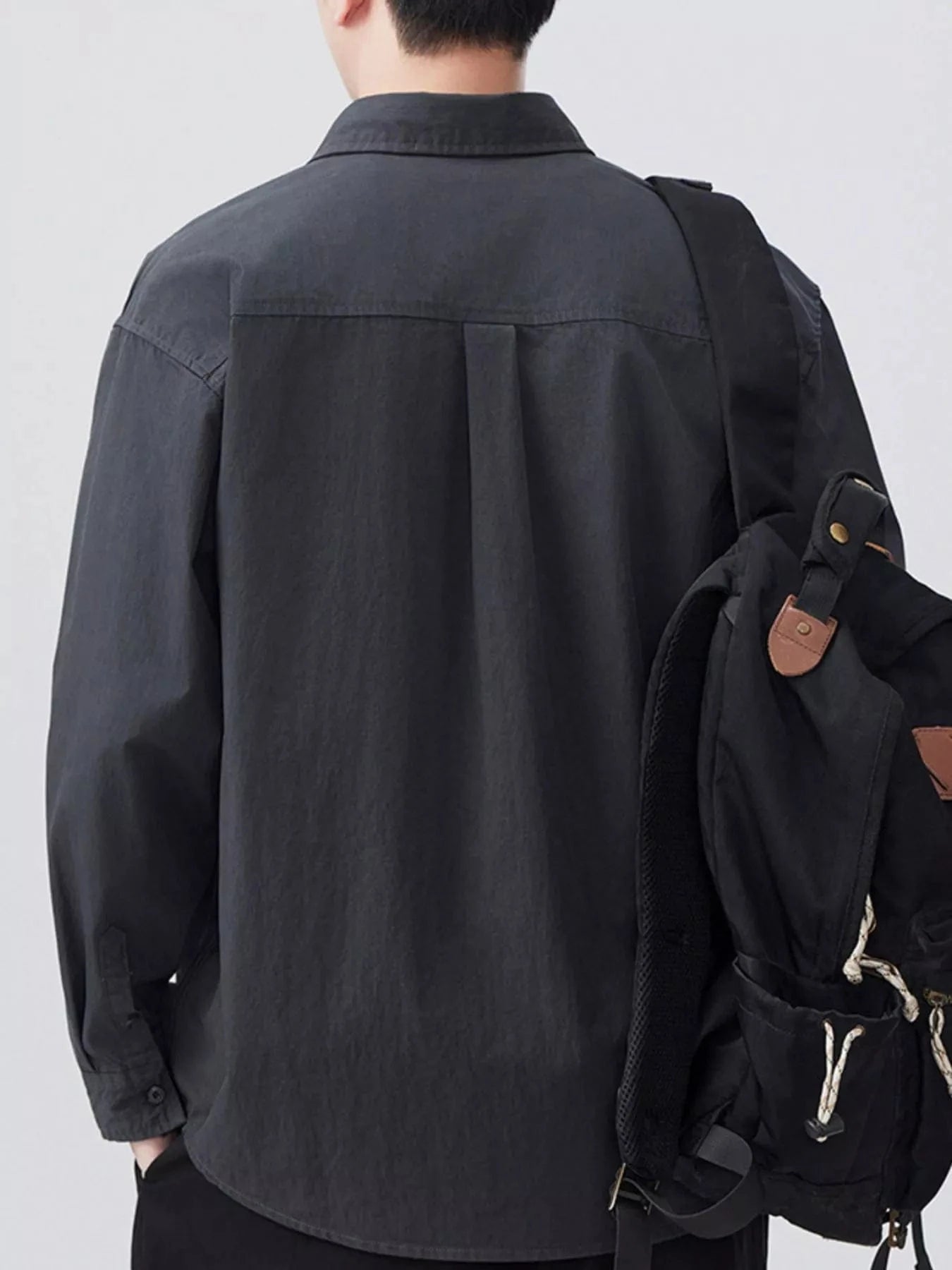 Men's Plus Size Button Up Long Sleeve Shirt - Fashorio