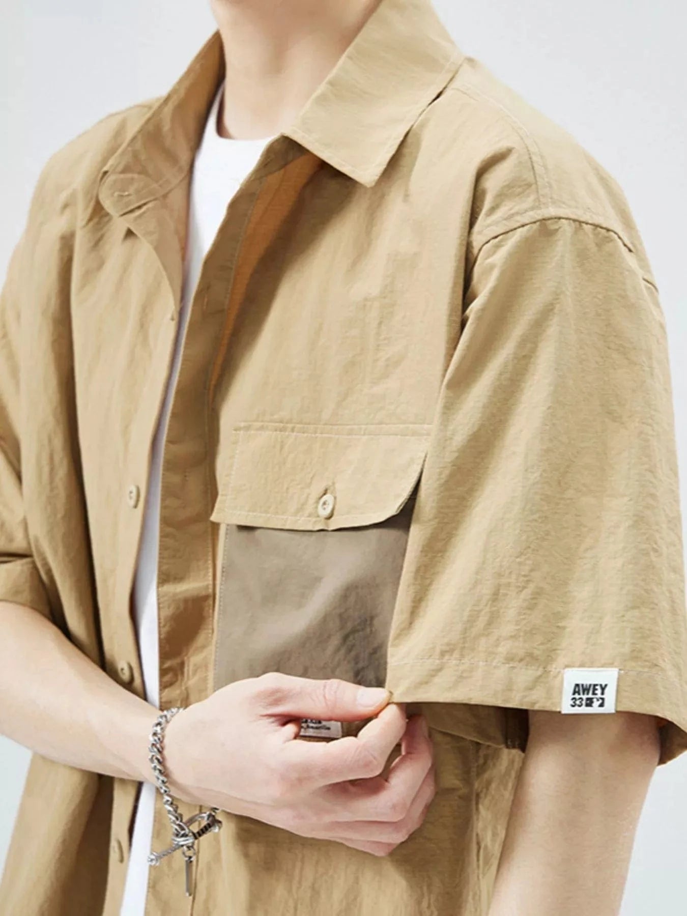 Men's Plus Size Button Up Short Sleeve Shirt - Fashorio
