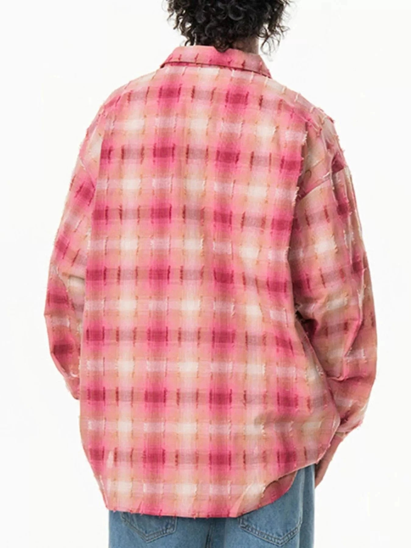 Men's Plus Size Plaid Button Up Long Sleeve Shirt - Fashorio