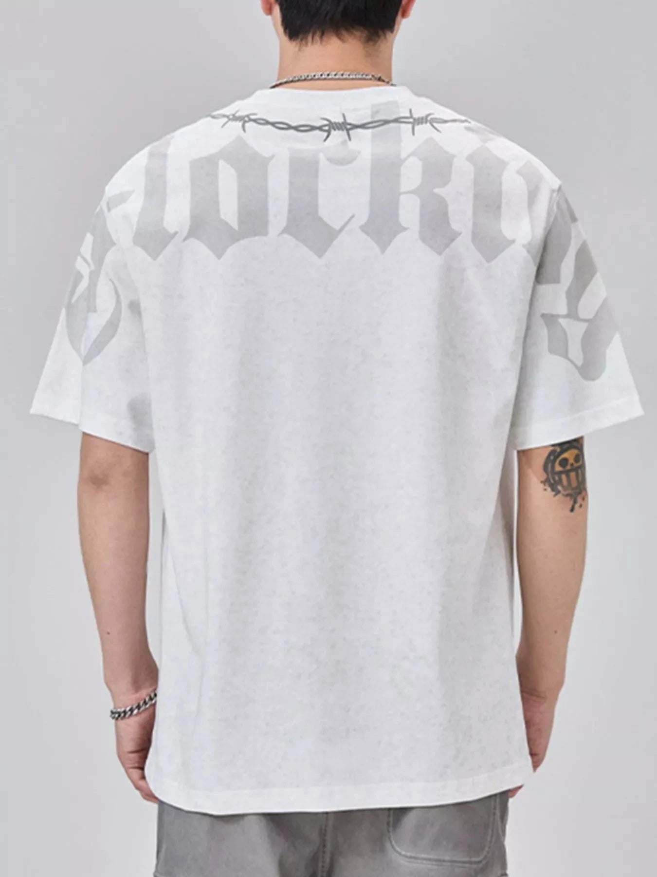 Men's Plus Size Round Neck Short Sleeve T-Shirt - Fashorio