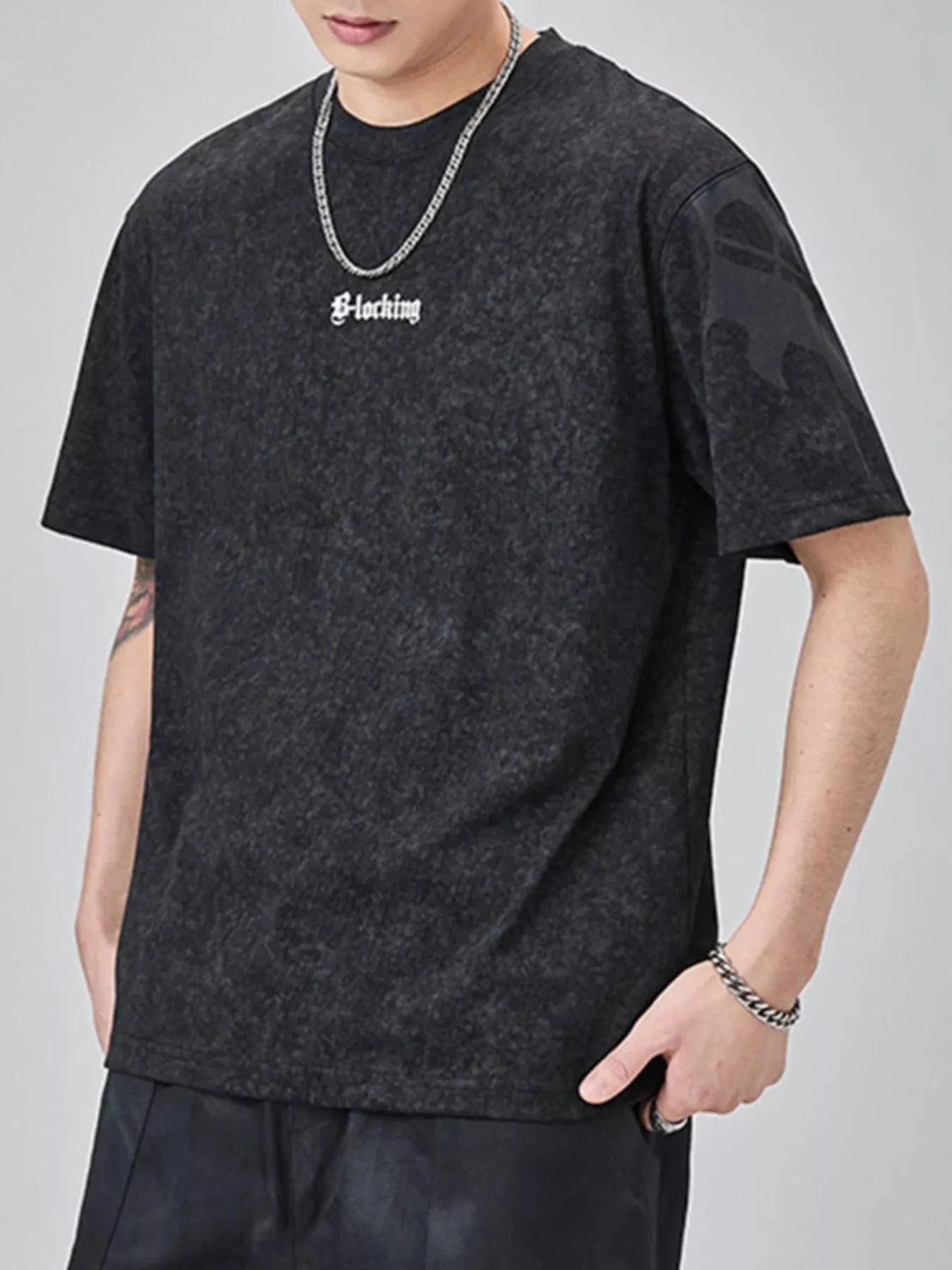 Men's Plus Size Round Neck Short Sleeve T-Shirt - Fashorio
