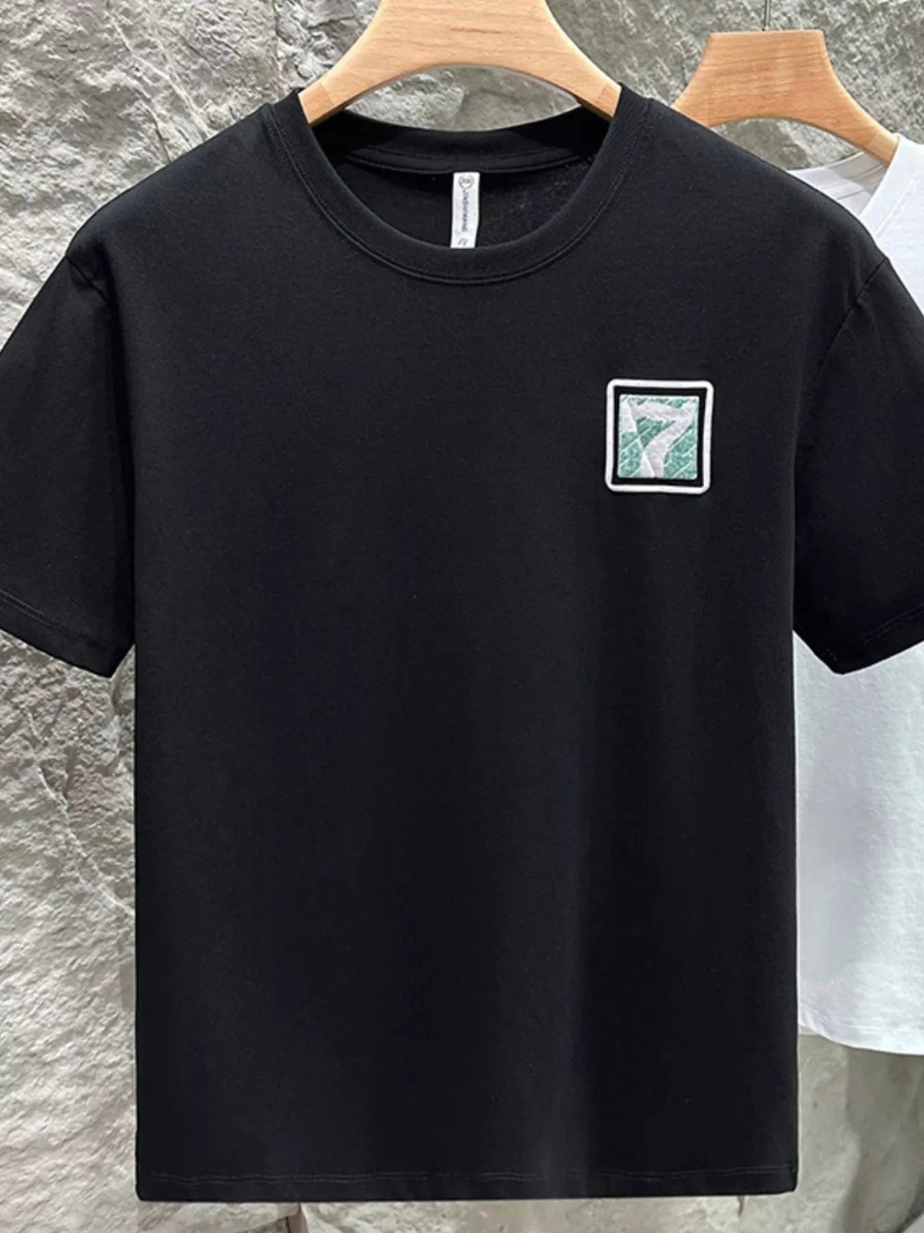 Men's Plus Size Round Neck Short Sleeve T-Shirt - Fashorio
