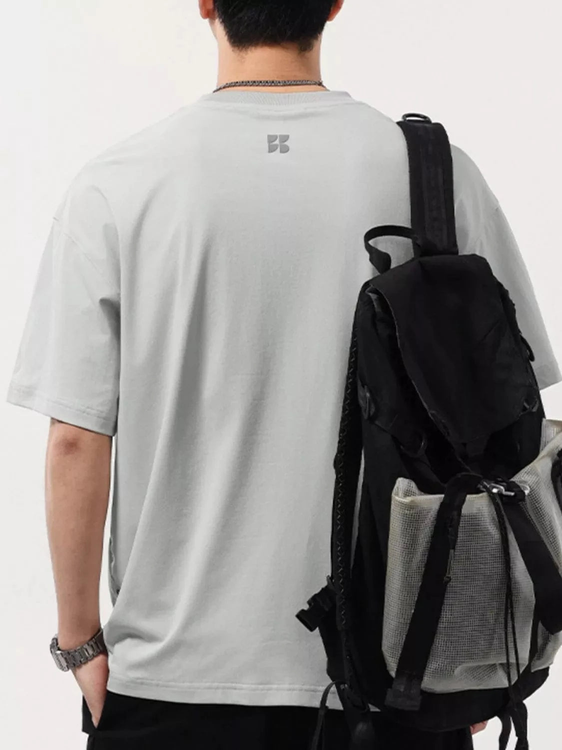 Men's Plus Size Round Neck Short Sleeve T-Shirt - Fashorio