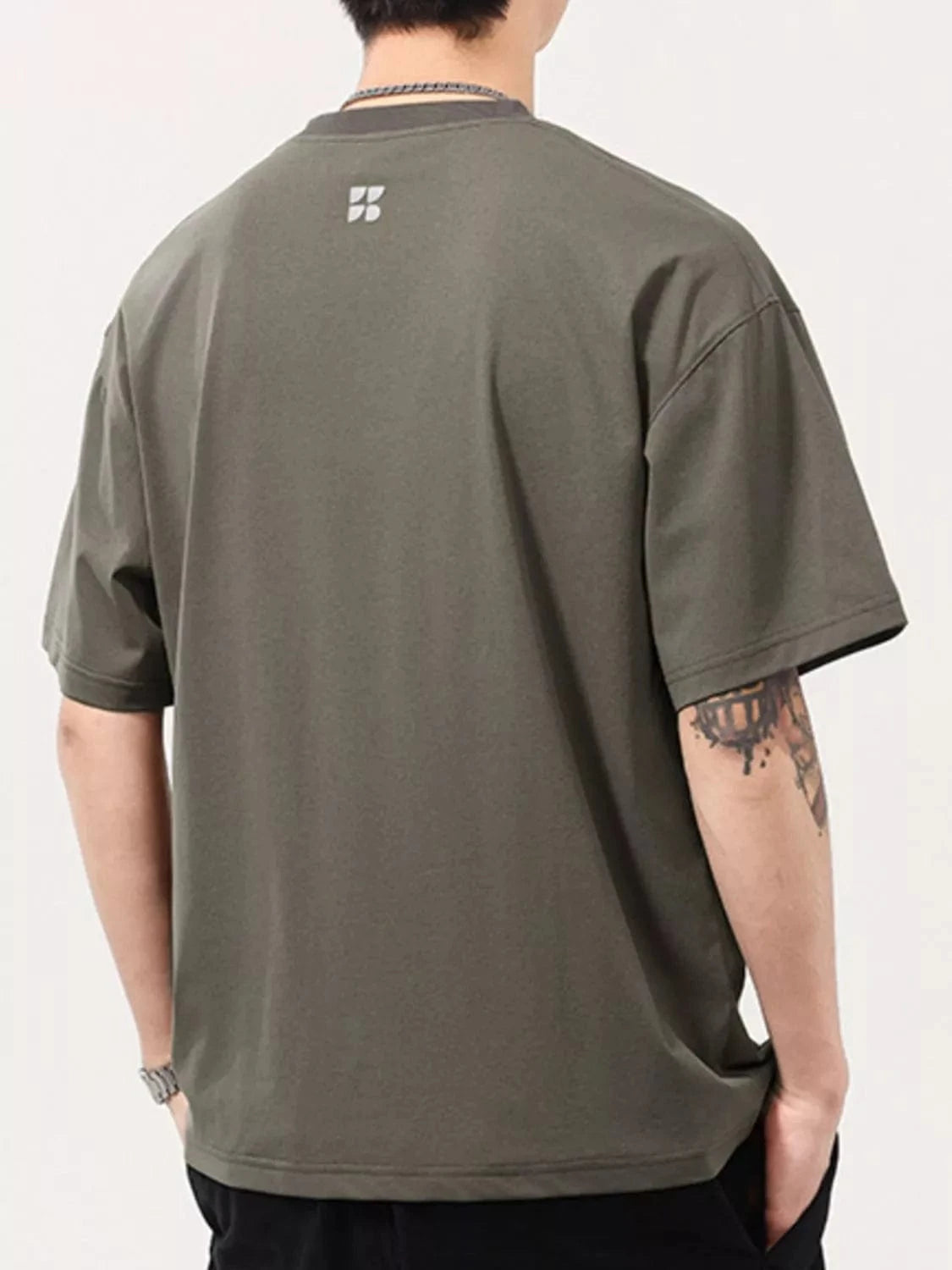 Men's Plus Size Round Neck Short Sleeve T-Shirt - Fashorio