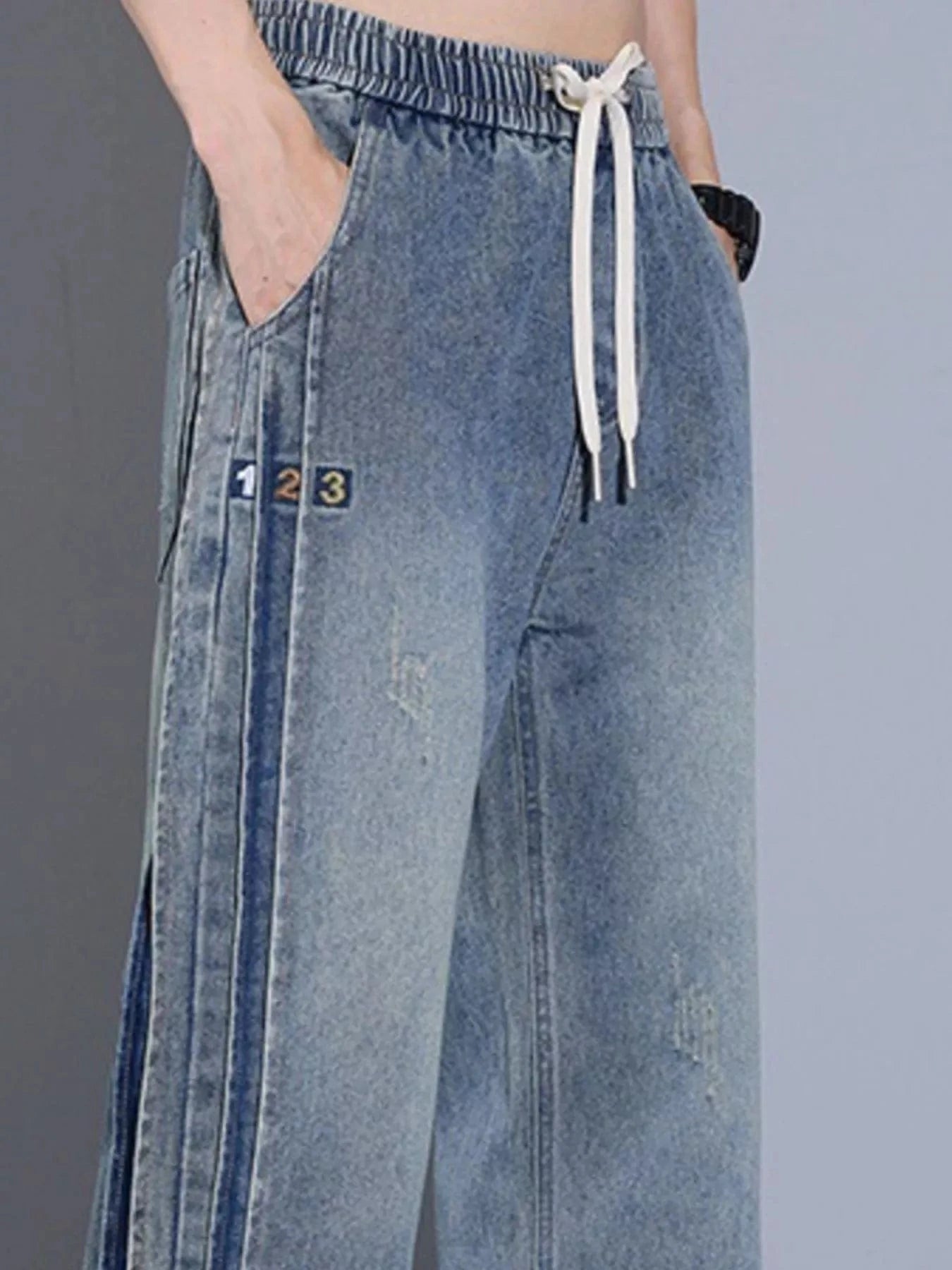 Men’s Wide Leg Jeans – Plus Size Full Fit Cotton Denim - Fashorio