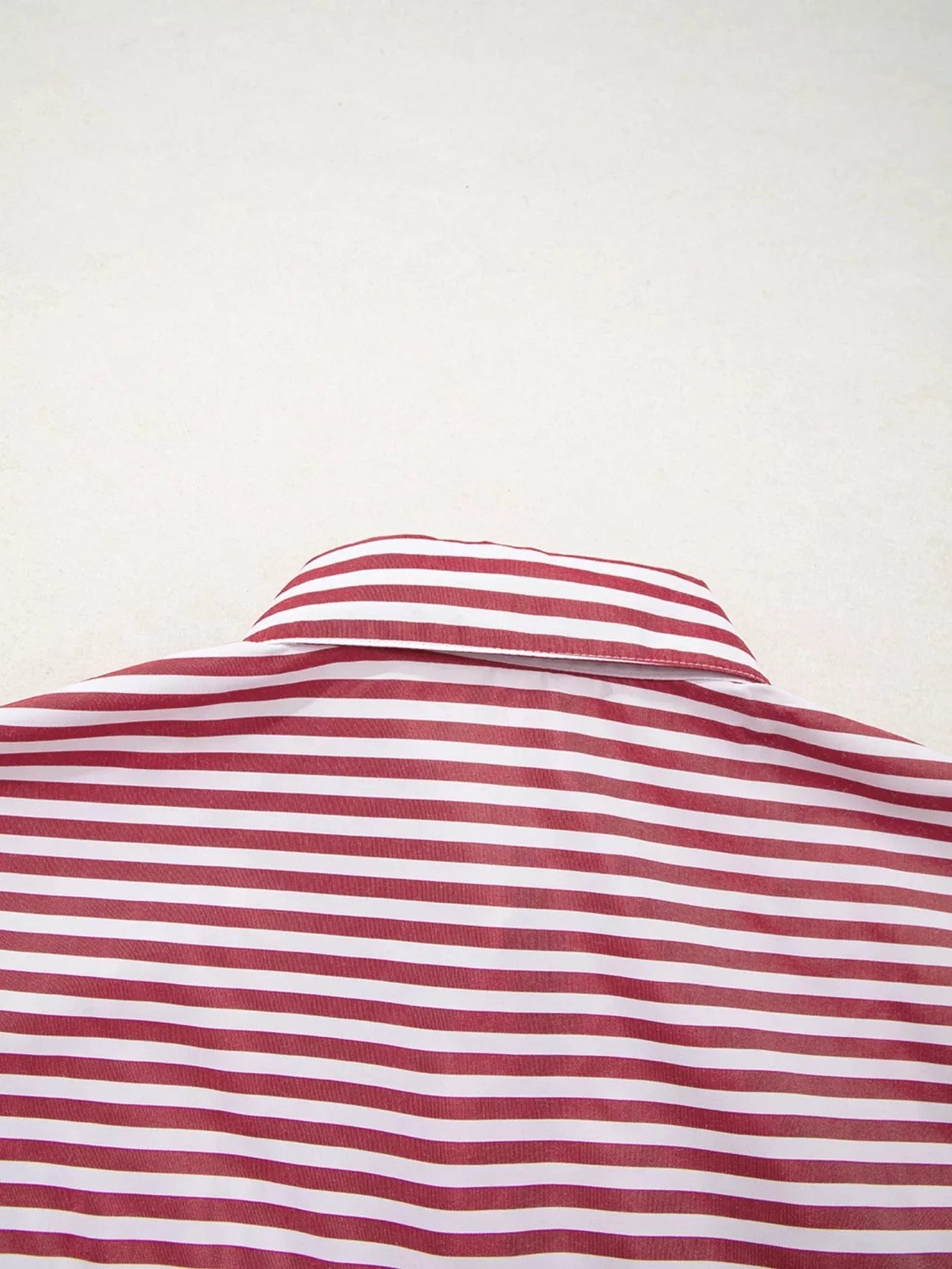 Striped Button-Up Long Sleeve Shirt - Fashorio