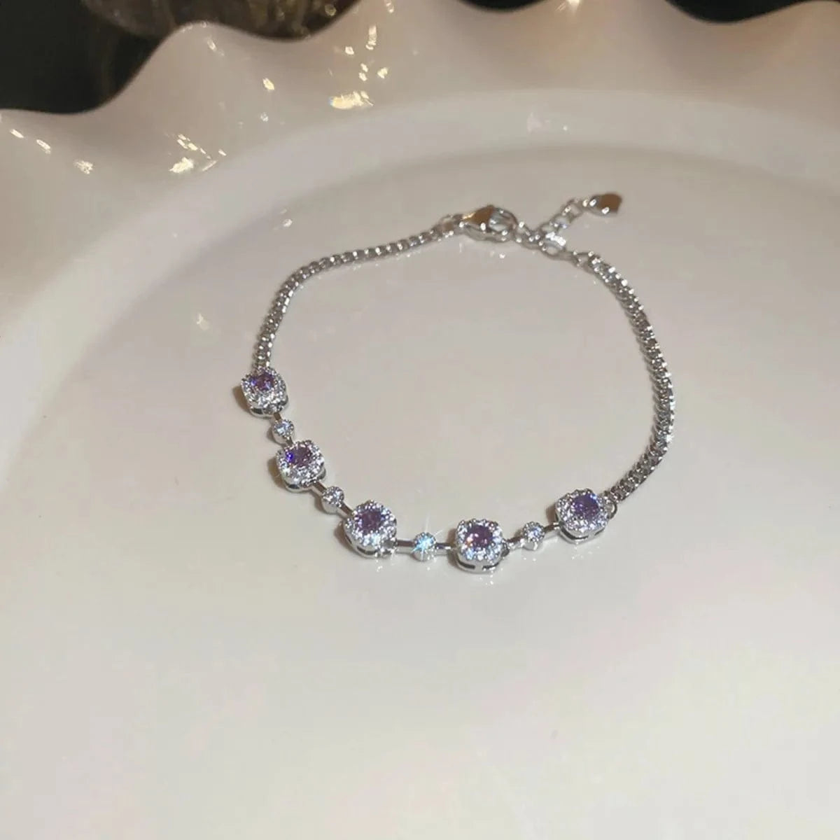 Copper Zircon Bracelet - Fashorio