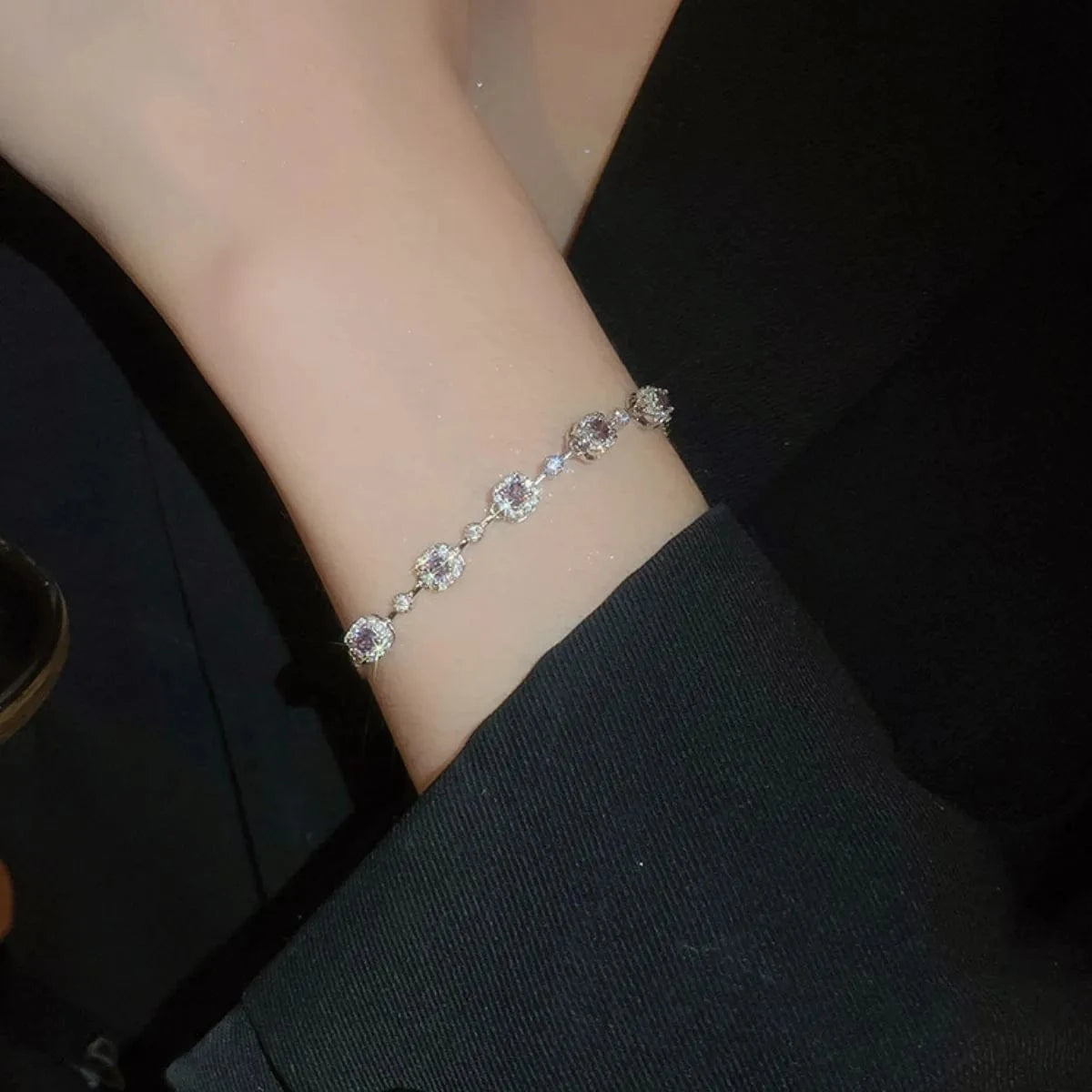 Copper Zircon Bracelet - Fashorio