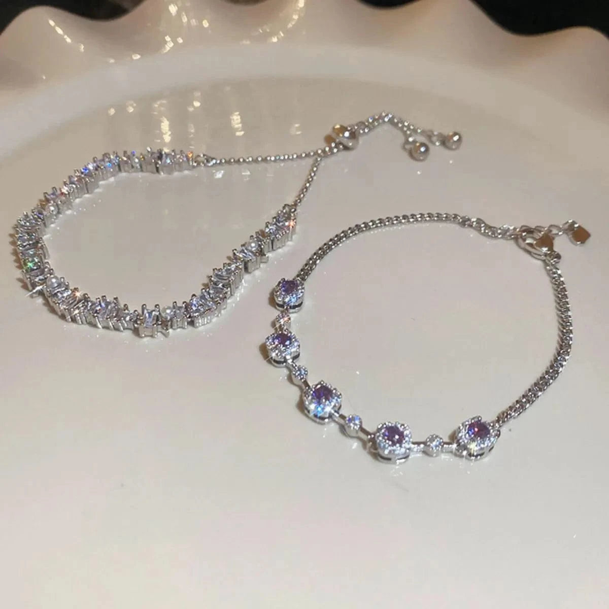 Copper Zircon Bracelet - Fashorio