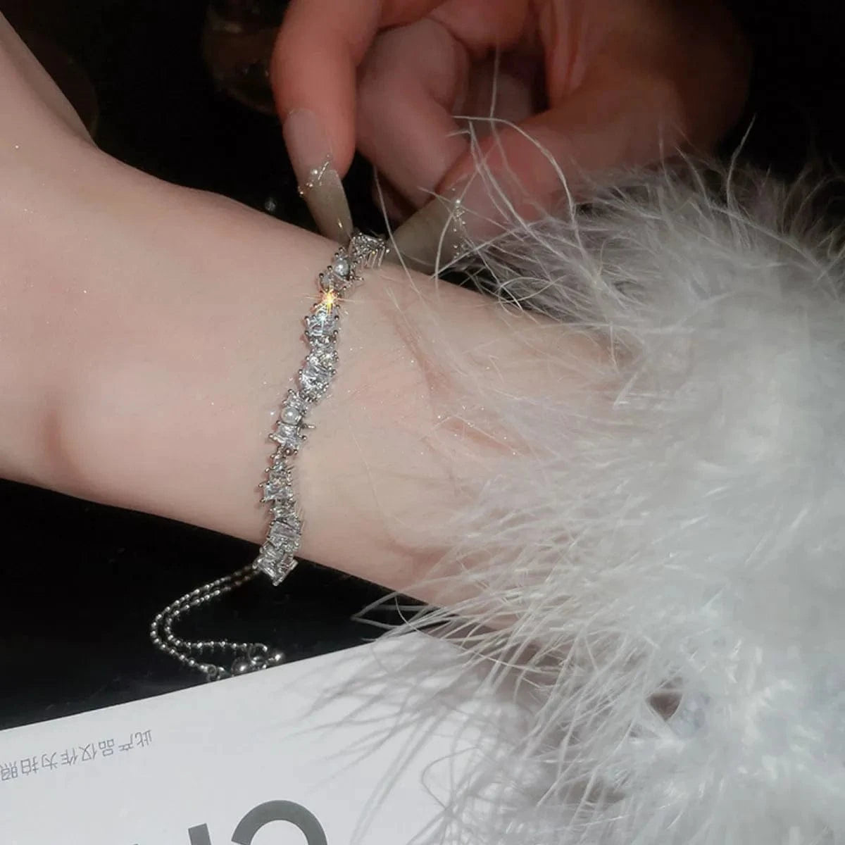 Copper Zircon Bracelet - Fashorio