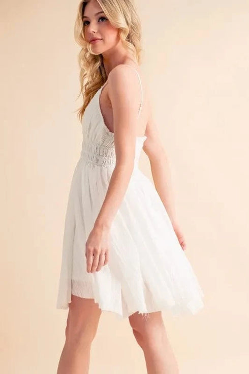 Aemi+Co Lace Detail Mini Cami Dress - Fashorio