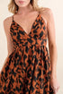 And The Why Leopard Print Plunge Maxi Dress - Fashorio