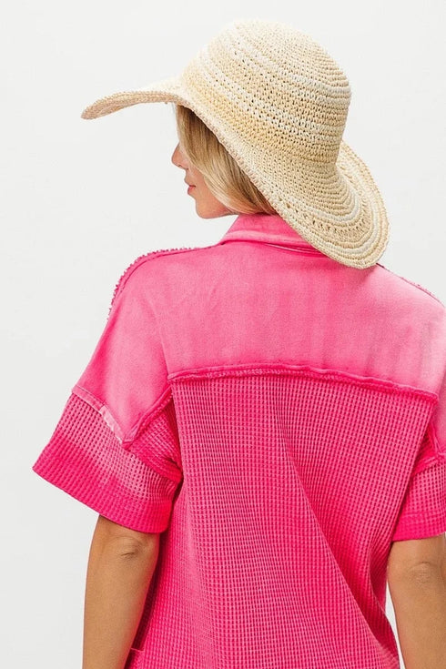 BiBi Dip Dye Mineral Washed Knit Dress - Fashorio