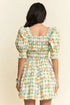 Davi & Dani Fruits Printed Smocking Mini Dress - Fashorio