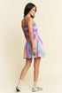 Davi & Dani Multi Color Ombre Printed Bodice Button Up Dress - Fashorio