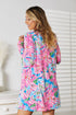 Double Take Floral Open Front Long Sleeve Cardigan - Fashorio