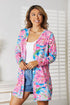 Double Take Floral Open Front Long Sleeve Cardigan - Fashorio