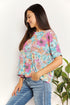 Double Take Floral Round Neck Babydoll Top - Fashorio