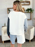 Double Take Full Size Contrast Drop Shoulder Top and Shorts Set - Fashorio