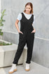 Double Take Full Size Sleeveless Straight Jumpsuit - Fashorio