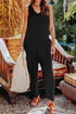 Double Take Full Size Sleeveless Straight Jumpsuit - Fashorio