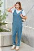 Double Take Full Size Sleeveless Straight Jumpsuit - Fashorio