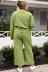 Double Take Full Size Textured Long Sleeve Top and Drawstring Pants Set - Fashorio