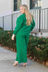 Double Take Full Size Textured Long Sleeve Top and Drawstring Pants Set - Fashorio