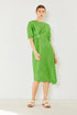 Marina West Swim Pleated Dolman Sleeve Dress Fun Green - Fashorio