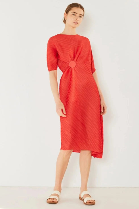 Marina West Swim Pleated Dolman Sleeve Dress - Fashorio