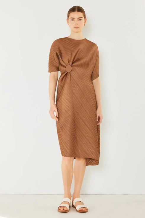 Marina West Swim Pleated Dolman Sleeve Dress - Fashorio