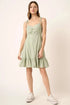Mittoshop Ruched Detail Spaghetti Tie Mini Dress - Fashorio