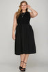 She + Sky Full Size Sleeveless Poplin Woven Midi Dress with Pockets Plus Size - Fashorio