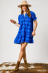 Umgee Heart Pattern Short Sleeve Ruffle Babydoll Dress - Fashorio