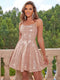 Fashorio Dusty Pink / XS Sequin Tie Back Cami Dress
