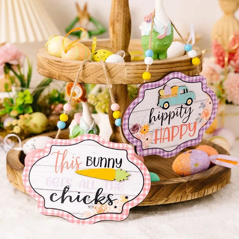 Easter Wooden Bead Hanging Widget - Fashorio