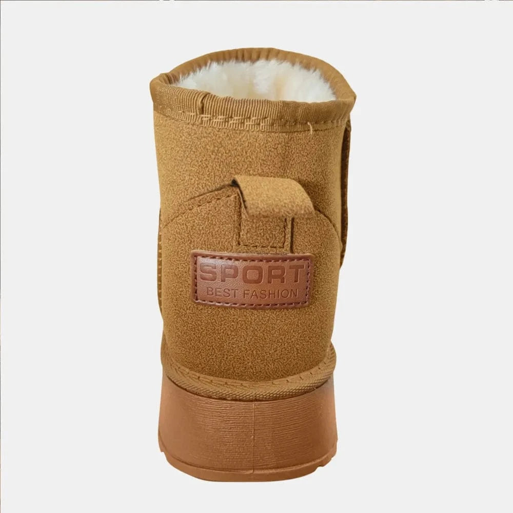 Fleece Lined Chunky Platform Mini Boots - Fashorio