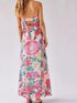 Fashorio Floral Print Sleeveless Maxi Dress