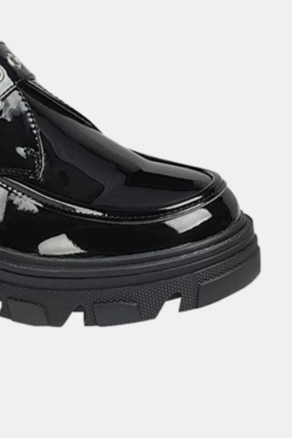 Forever Link Buckled Platform Lug Sole Loafers - Fashorio
