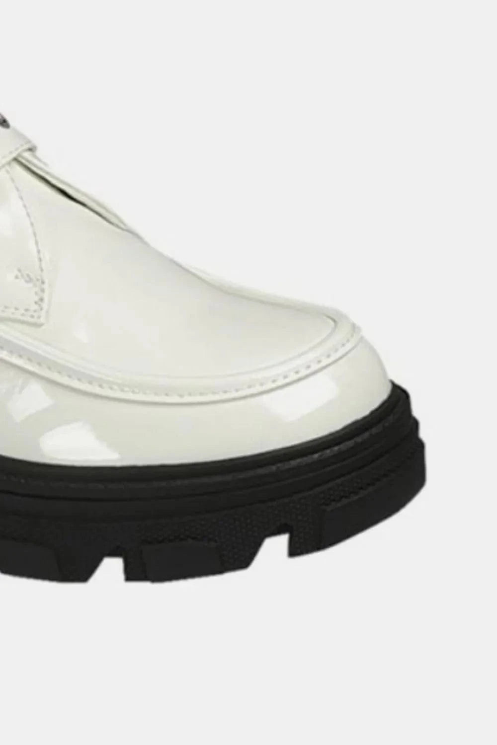 Forever Link Buckled Platform Lug Sole Loafers - Fashorio