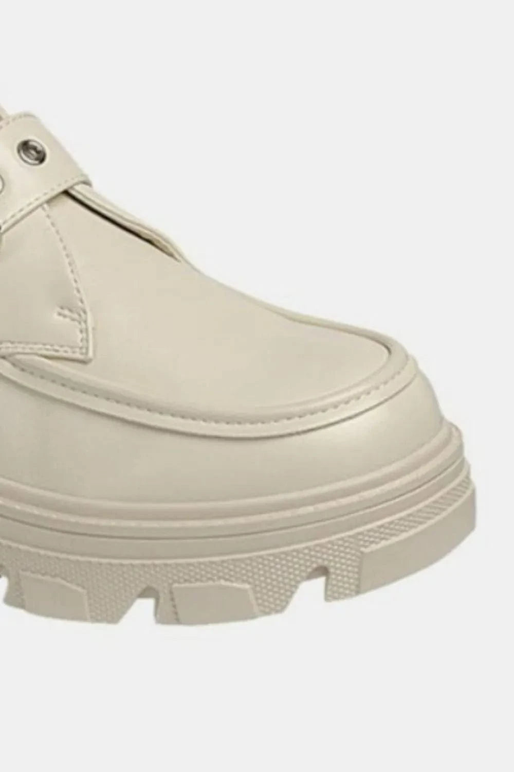 Forever Link Buckled Platform Lug Sole Loafers - Fashorio