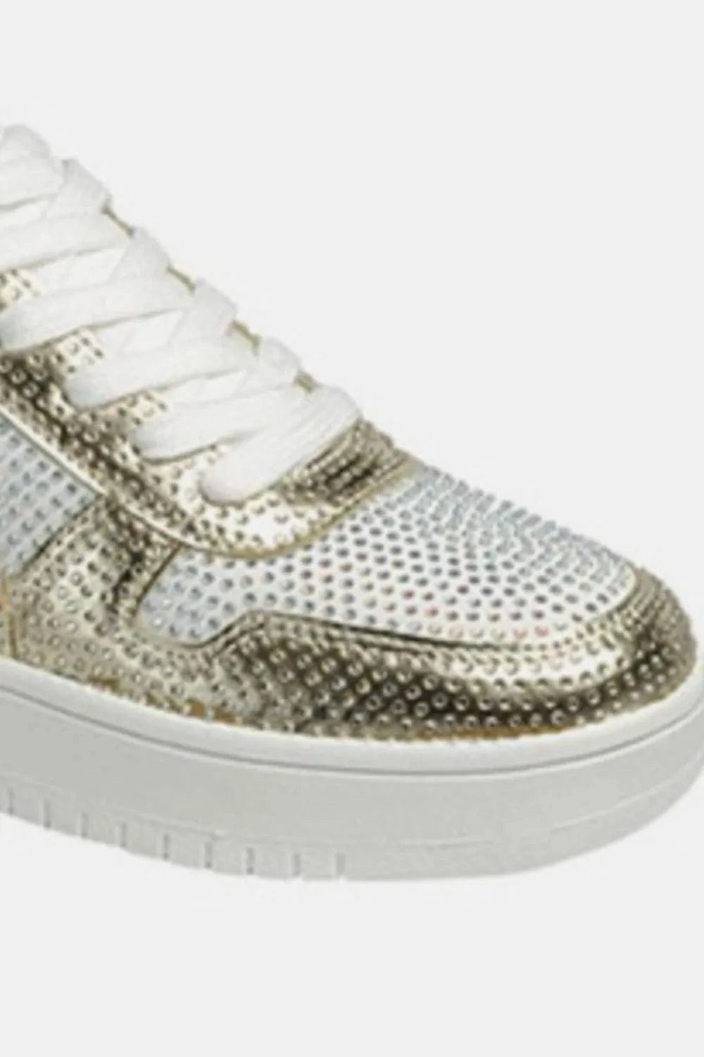 Forever Link Rhinestone Platform Flat Sneakers - Fashorio
