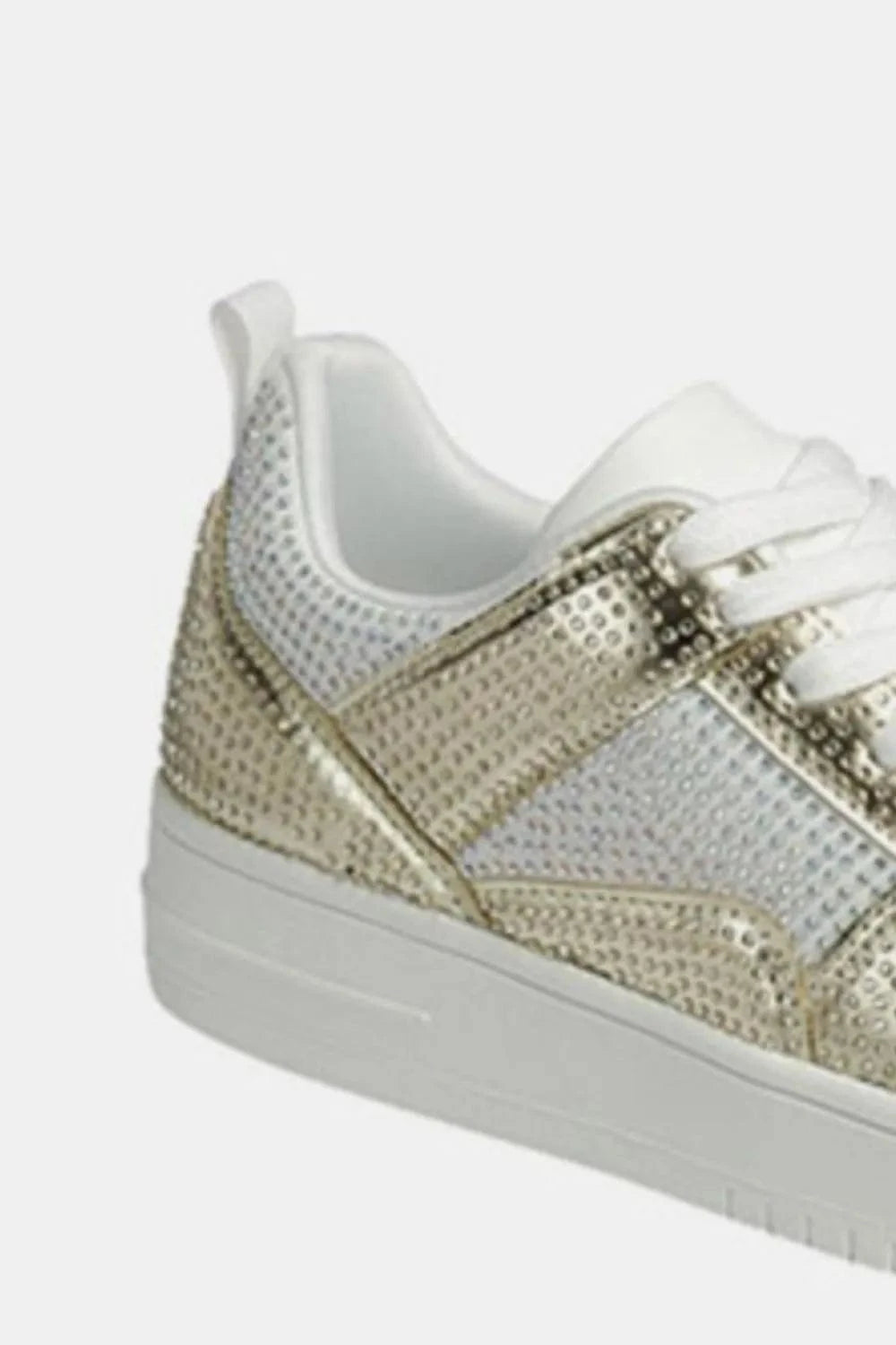 Forever Link Rhinestone Platform Flat Sneakers - Fashorio