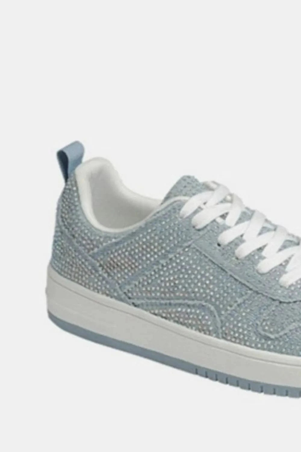 Forever Link Rhinestone Platform Flat Sneakers - Fashorio