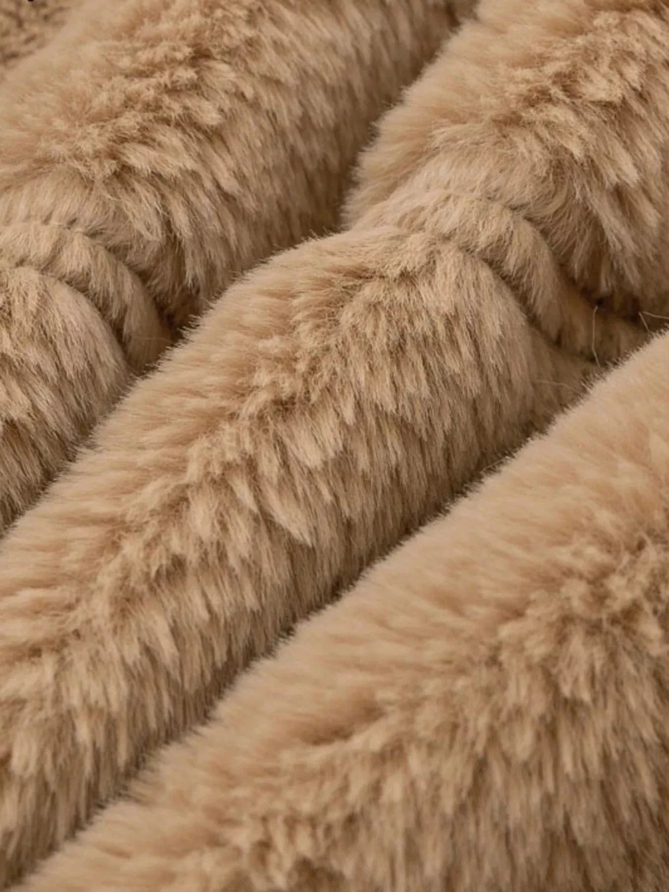 Full Size Faux Fur Cropped Zip-Up Jacket Plus Size - Fashorio