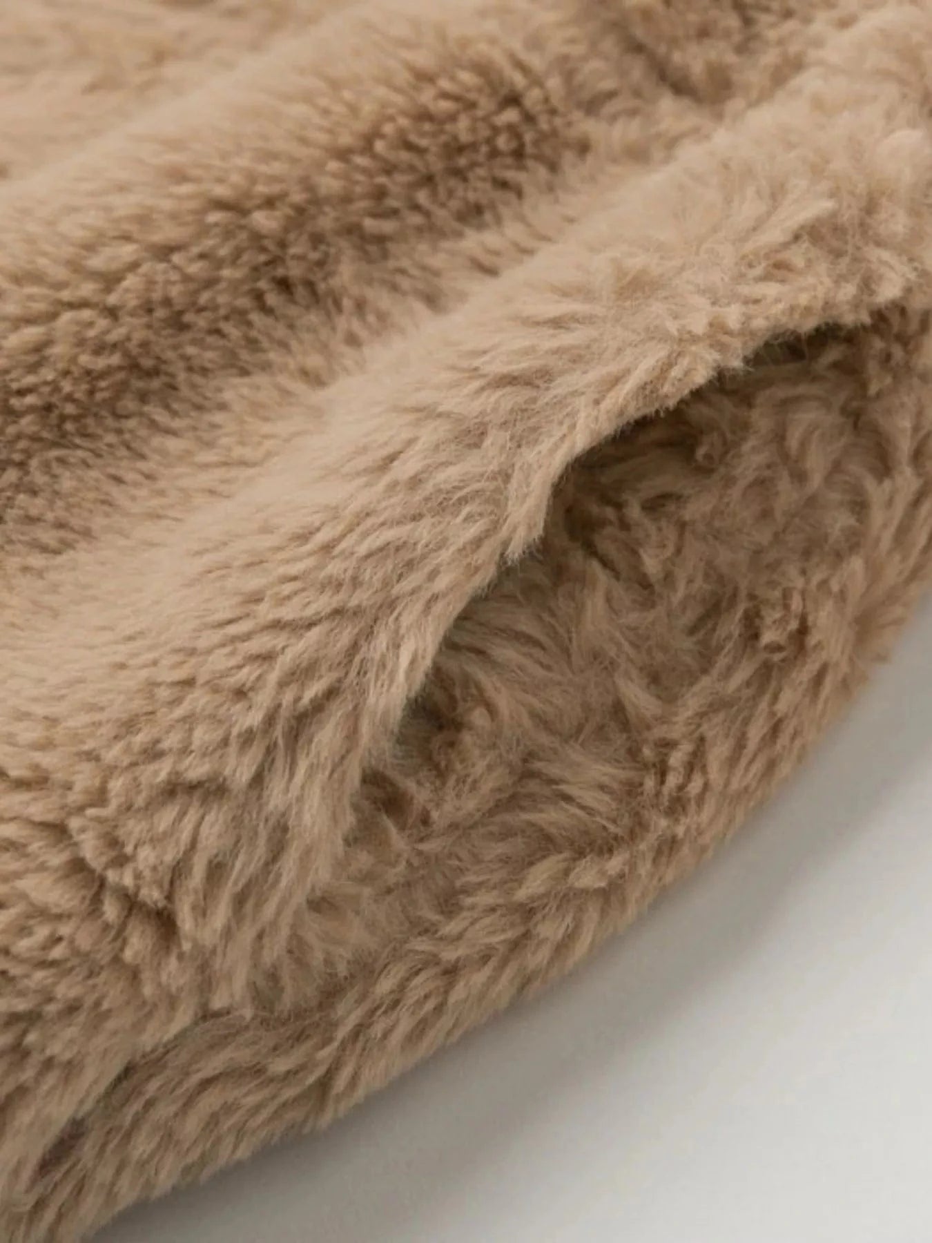 Full Size Faux Fur Cropped Zip-Up Jacket Plus Size - Fashorio